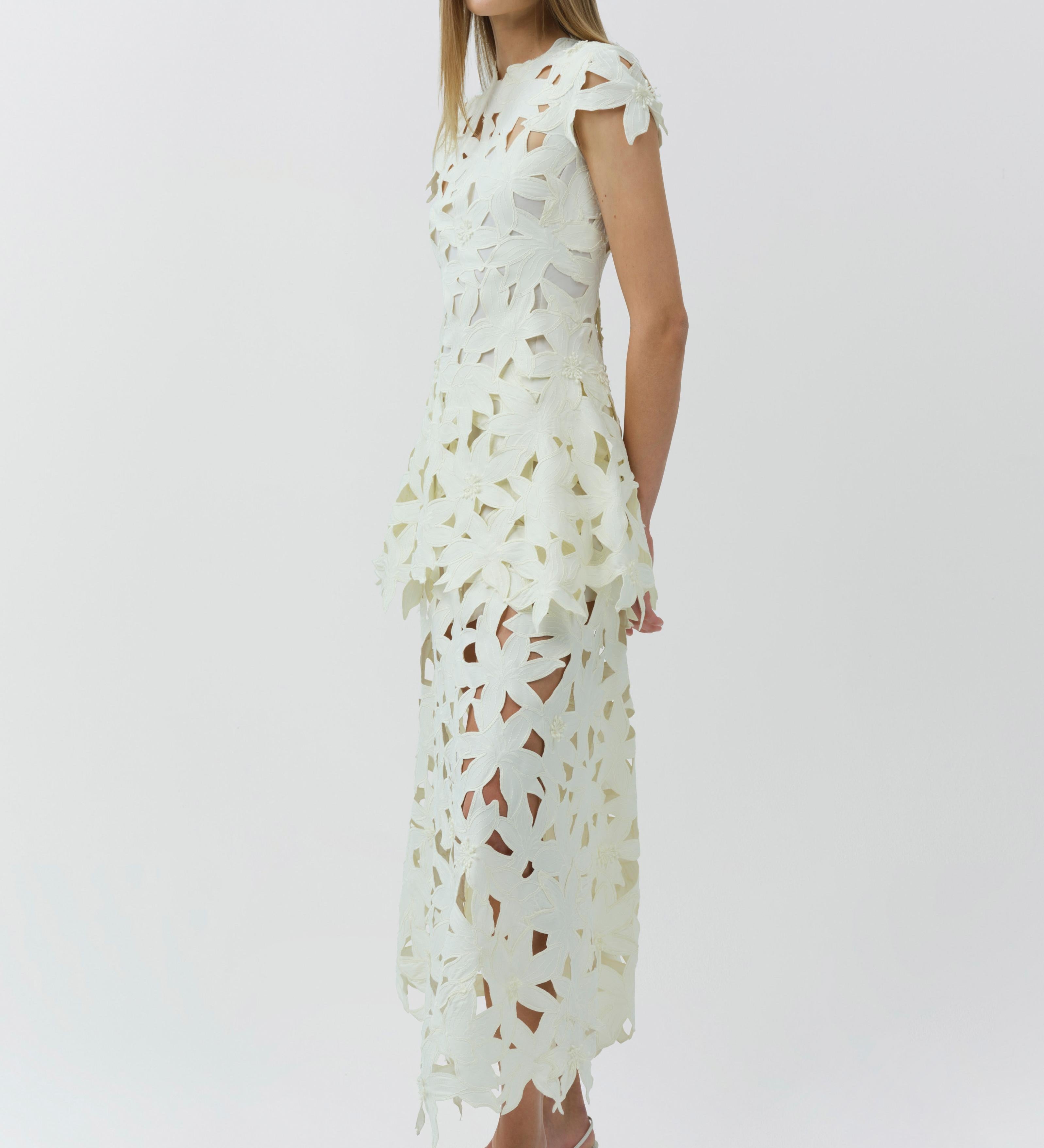Simkhai - Neve Embroidered Cotton Midi Dress