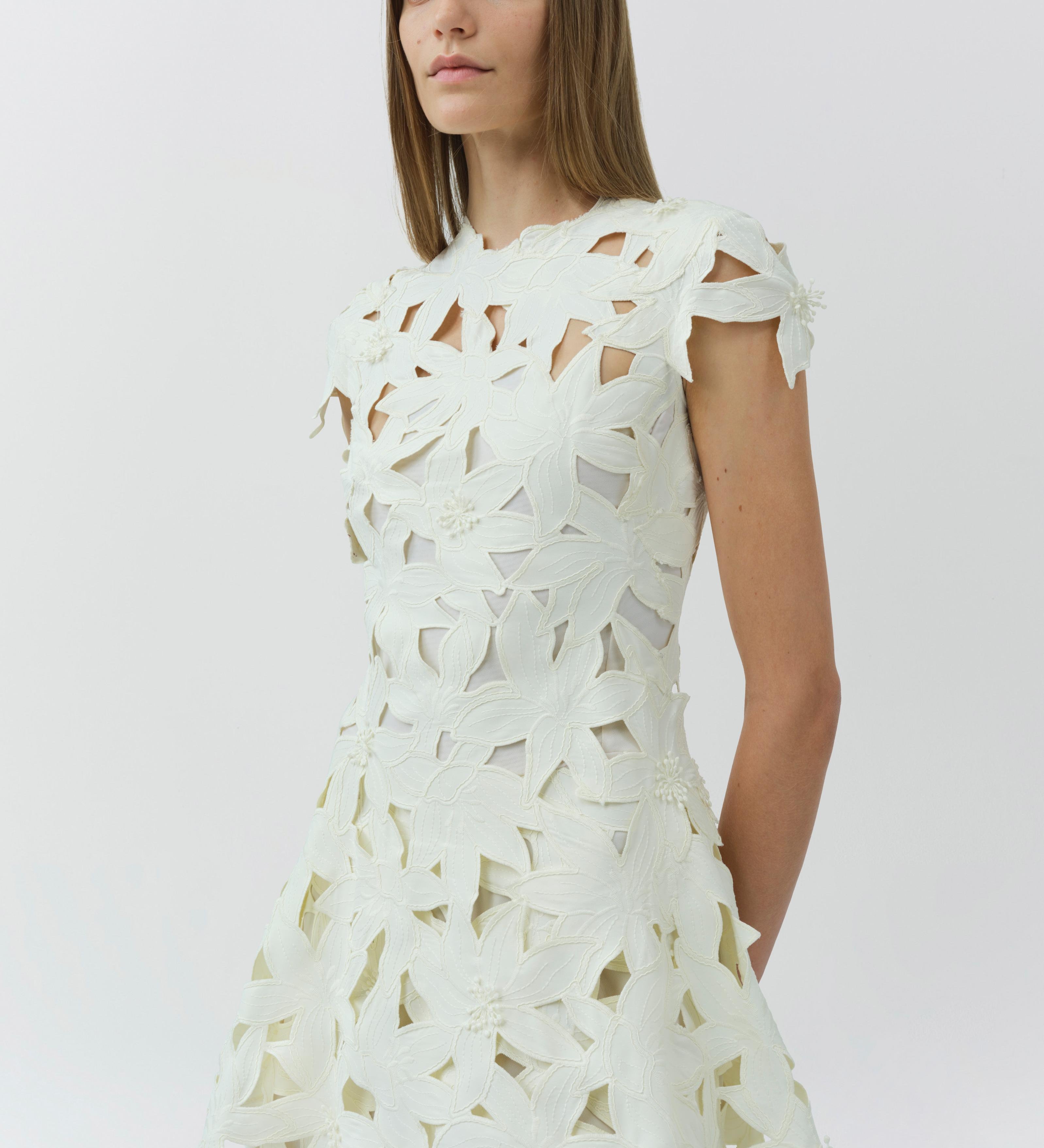 Simkhai - Neve Embroidered Cotton Midi Dress