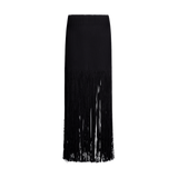 Alaïa - Tube Fringed Knit Skirt