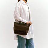 Metier - Incognito Crossbody Suede Chocolate