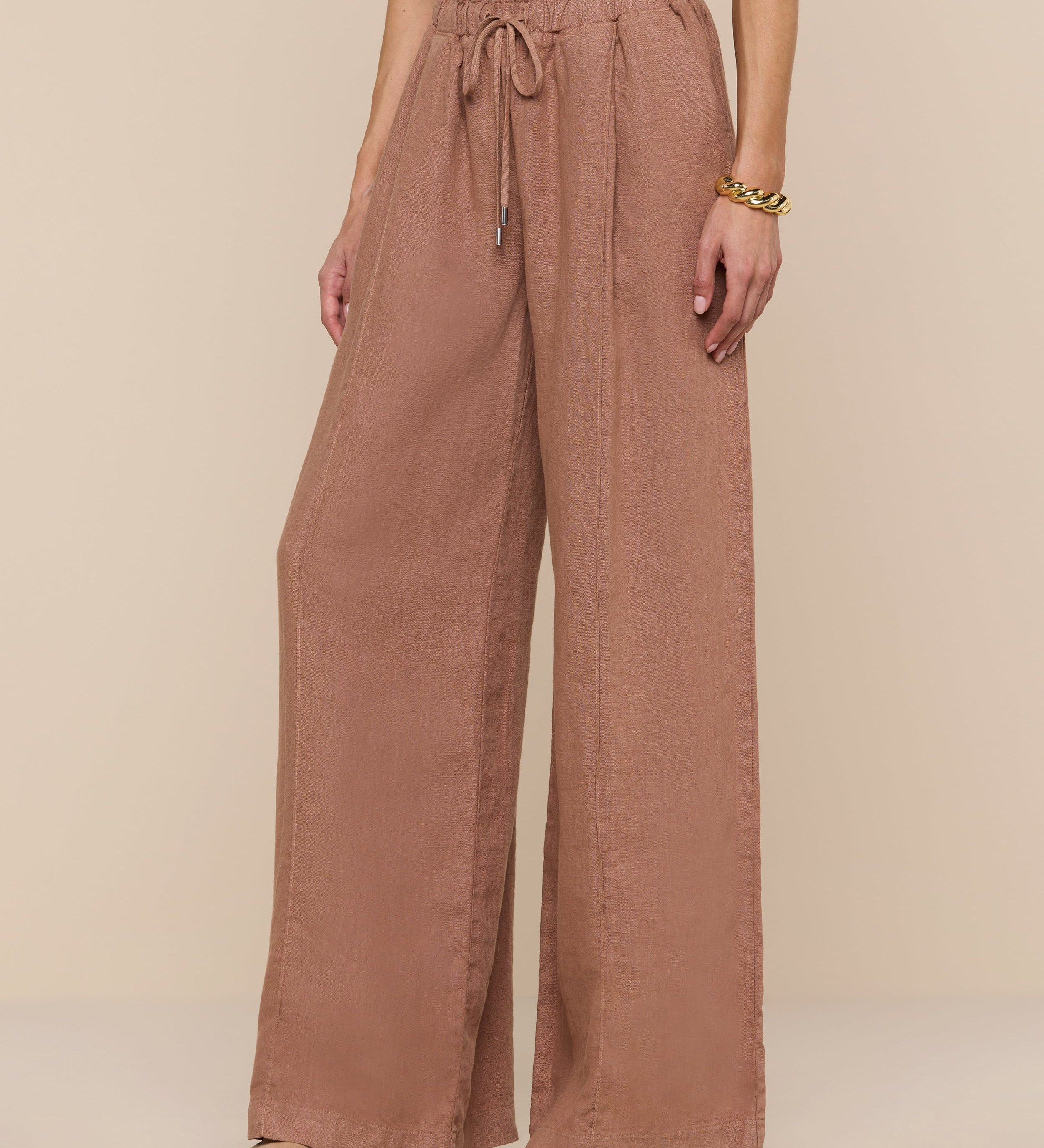 L'AGENCE - Connie Linen Drawstring Trouser