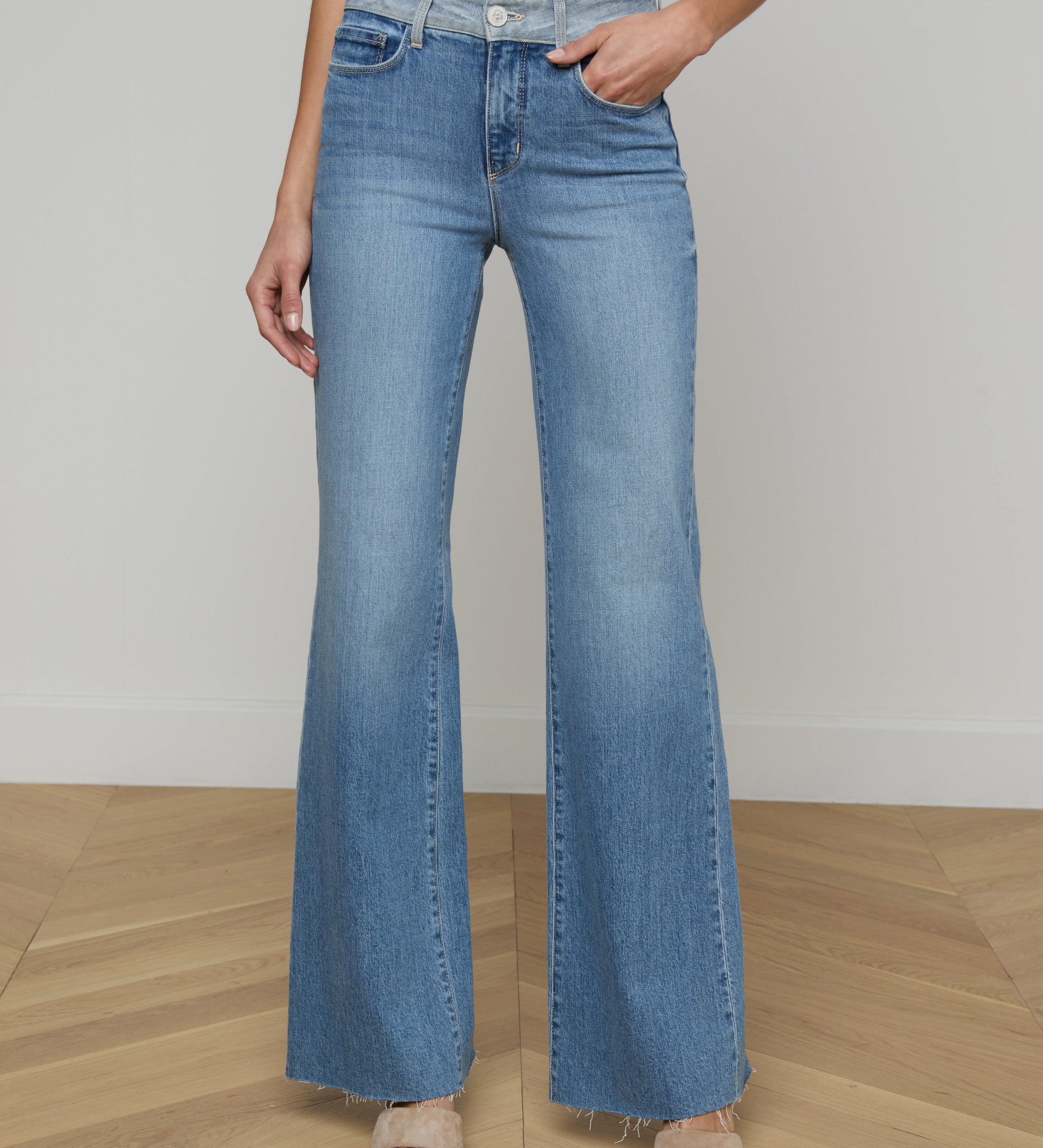 L'AGENCE - Louane Wide - Leg Flare Jean