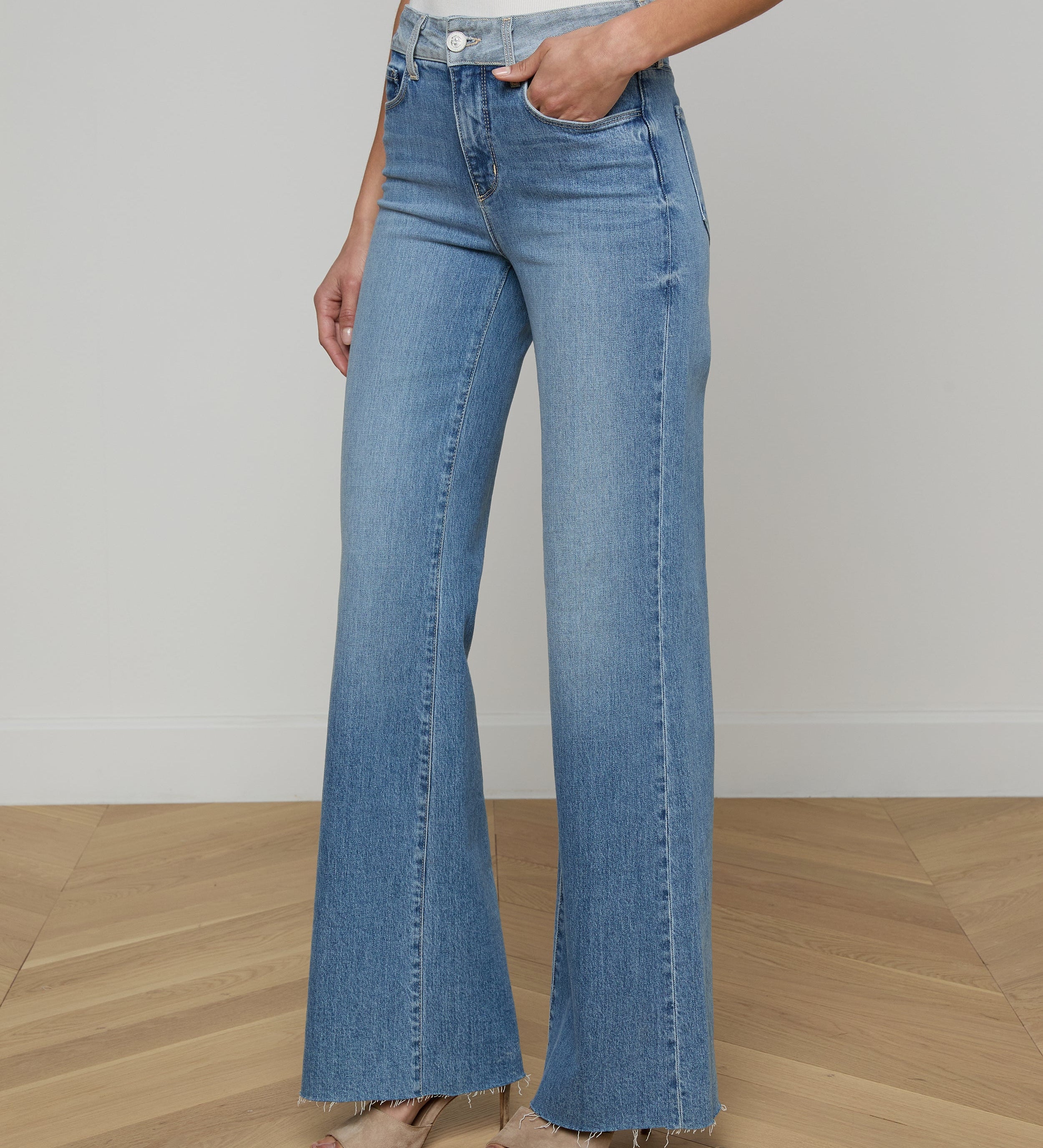 L'AGENCE - Louane Wide - Leg Flare Jean