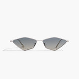 Khaite - x Oliver Peoples 2001C in Silver and Dark Grey Gradient Mirror