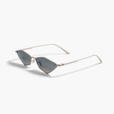 Khaite - x Oliver Peoples 2001C in Silver and Dark Grey Gradient Mirror