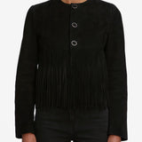 FRAME - The Saddle Jacket -- Black