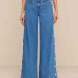 L'AGENCE - Jennings Snap Wide - Leg Jean