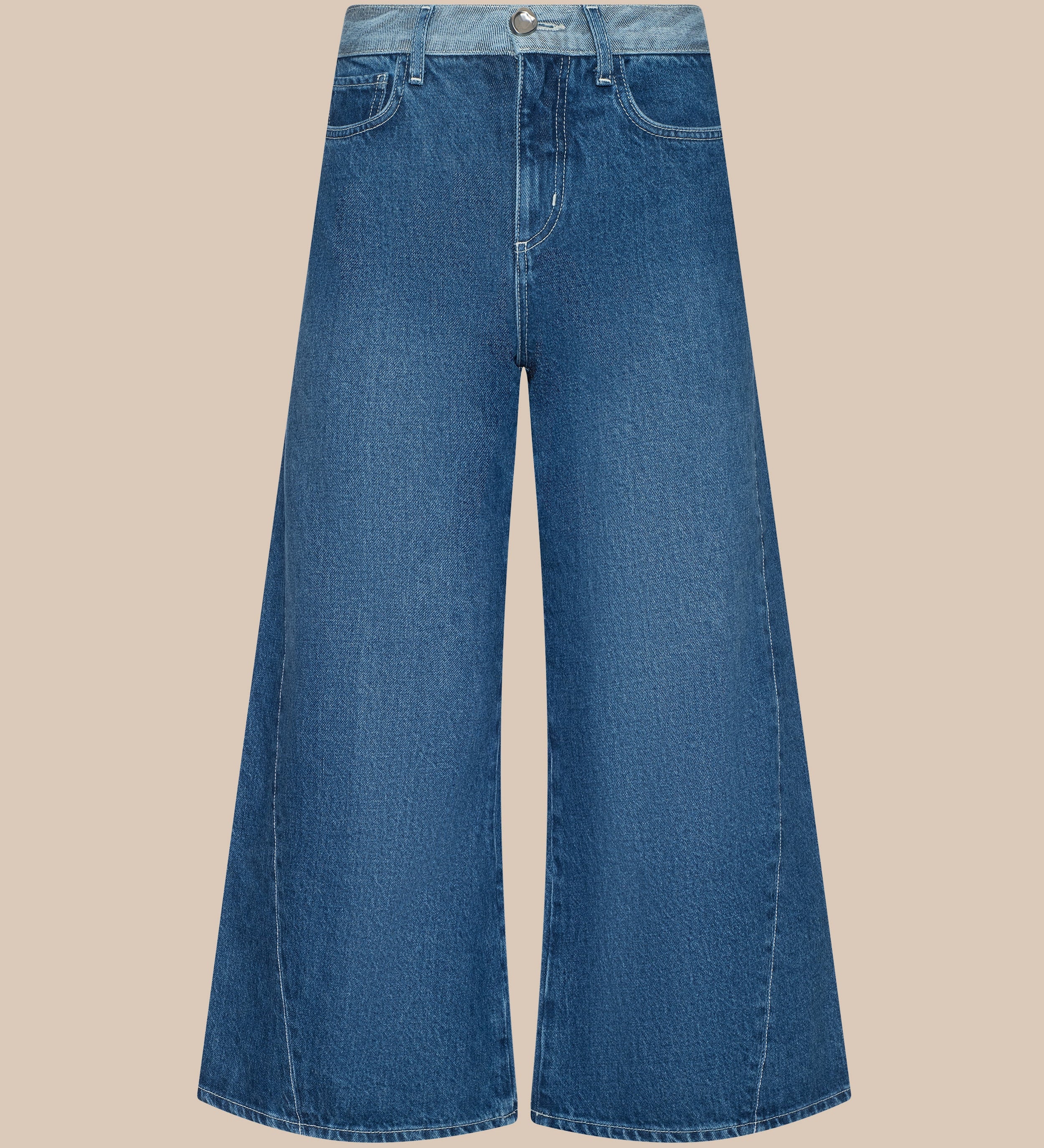 L'AGENCE - Bronte Cropped Wide - Leg Jean