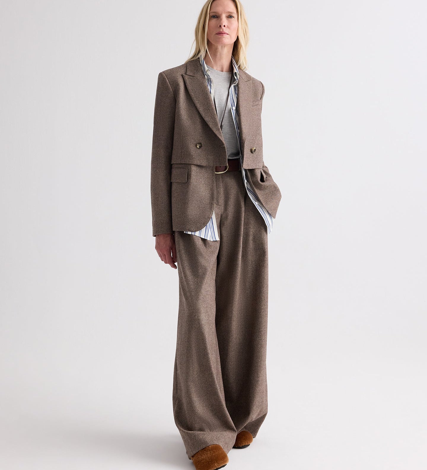 TWP - Two Faced Blazer in Fancy Wool Flannel