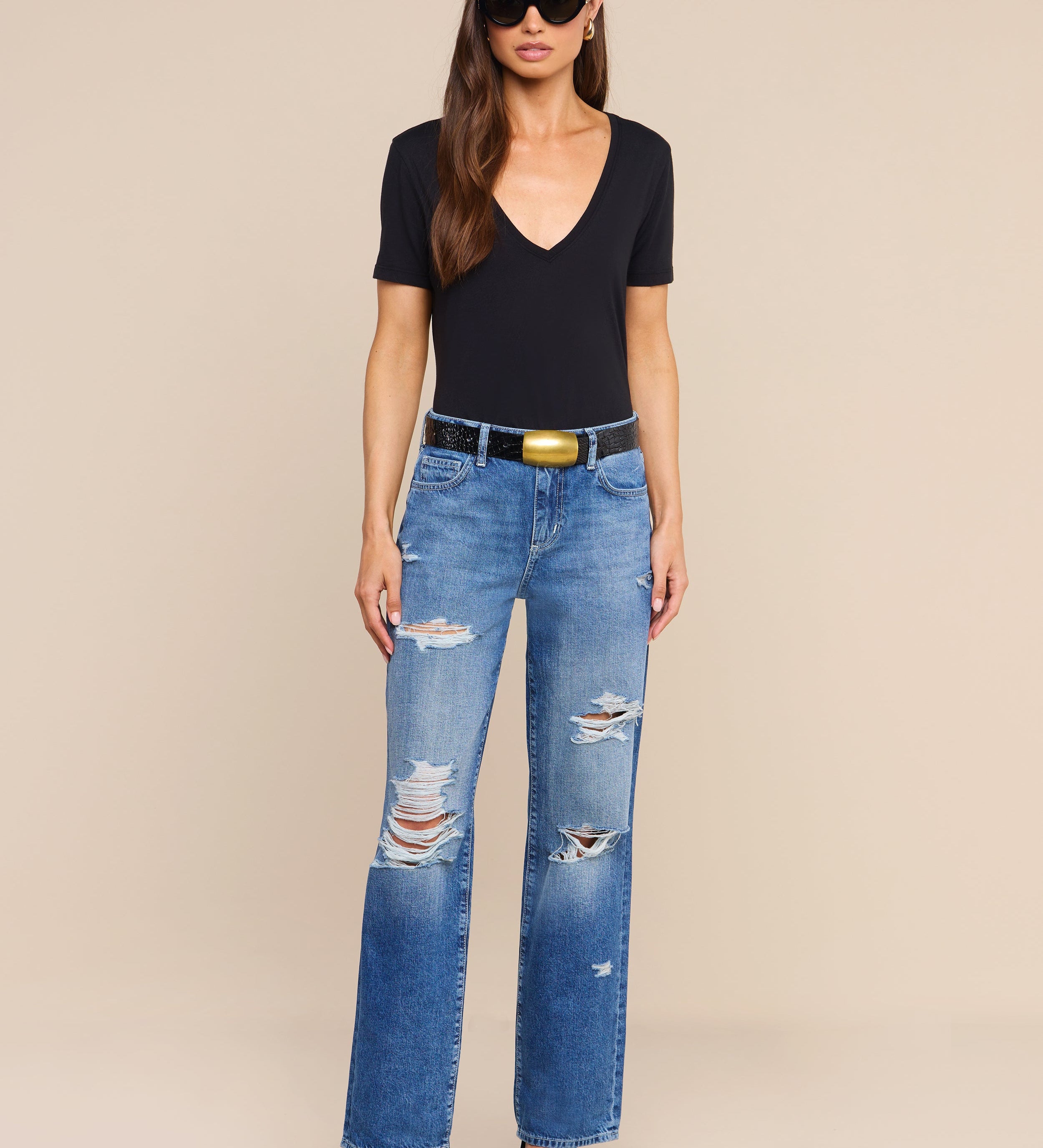 L'AGENCE - Zelda Slouchy Straight Jean