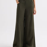 TWP - Demie Pant in Coated Viscose Linen