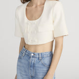 FRAME - The Tweed Cropped Jacket