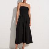 Faithfull - Madella Midi Dress Plain Black - Final Sale