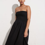 Faithfull - Madella Midi Dress Plain Black - Final Sale
