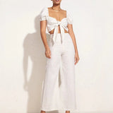 Faithfull - Ottavio Pants Plain Egg Shell - Final Sale