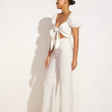 Faithfull - Ottavio Pants Plain Egg Shell - Final Sale