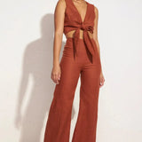 Faithfull - Ottavio Pants Plain Spice - Final Sale