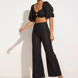 Faithfull - La Marches Top Plain Black - Final Sale