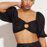 Faithfull - La Marches Top Plain Black - Final Sale
