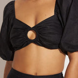 Faithfull - La Marches Top Plain Black - Final Sale