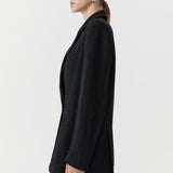 St. Agni - Linen Split Sleeve Blazer - Black