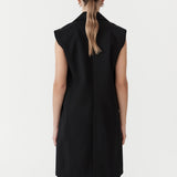 St. Agni - Sleeveless Tailored Blazer - Black