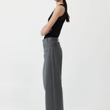 St. Agni - Deconstructed Waist Pants - Pewter Grey