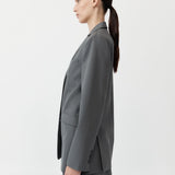St. Agni - Homme Belted Blazer - Pewter Grey