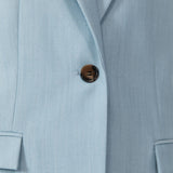 St. Agni - Single Button Tailored Blazer - Stone Blue