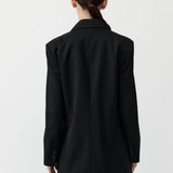 St. Agni - Wrap Blazer - Black