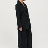 St. Agni - Tailored Linen Blazer - Black