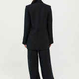 St. Agni - Tailored Linen Blazer - Black