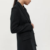 St. Agni - Tailored Linen Blazer - Black