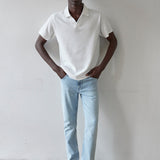 FRAME - Jacquard Polo -- Off White