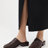 St. Agni - Woven Mules - Chocolate