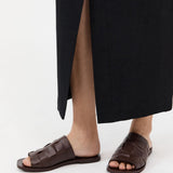 St. Agni - Woven Flats - Chocolate