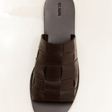 St. Agni - Woven Flats - Chocolate