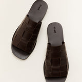 St. Agni - Woven Flats - Chocolate