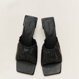 St. Agni - Gathered Block Heel - Black