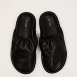 St. Agni - Soft Gathered Mules - Black