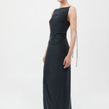 St. Agni - Silk Tuck Dress - Black