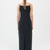 St. Agni - Silk Tuck Dress - Black