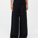 St. Agni - Wide Waistband Pants - Black