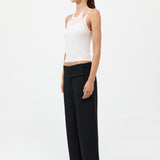St. Agni - Wide Waistband Pants - Black