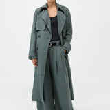 St. Agni - Soft Tailored Trench - Balsam Green