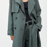 St. Agni - Soft Tailored Trench - Balsam Green