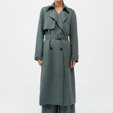 St. Agni - Soft Tailored Trench - Balsam Green
