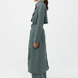 St. Agni - Soft Tailored Trench - Balsam Green