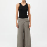 St. Agni - Wide Waistband Pants - Smokey Olive