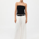 St. Agni - Tailored Linen Pants - Ivory